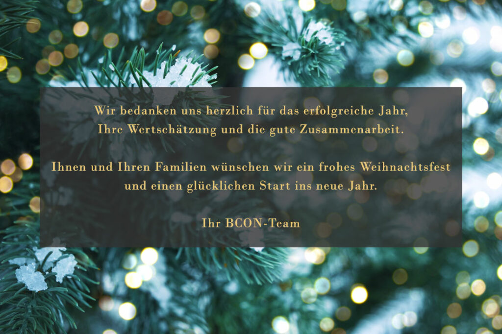 BCON Weihnachtskarte 2021